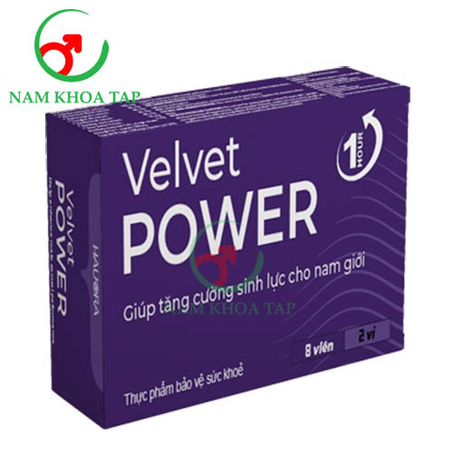 Velvet Power 1 Hour Đắk Tín (8 viên) - Giúp bổ thận, tráng dương