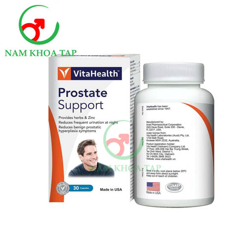 VitaHealth Prostate Support (30 viên) - Hỗ trợ giảm tiểu đêm