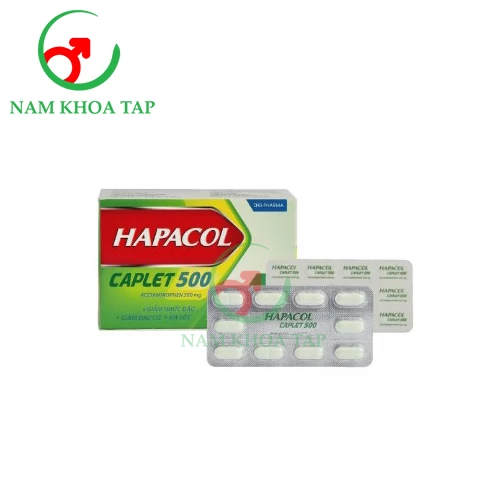 Hapacol Caplet 500 DHG Pharma - Thuốc giảm đau, hạ sốt