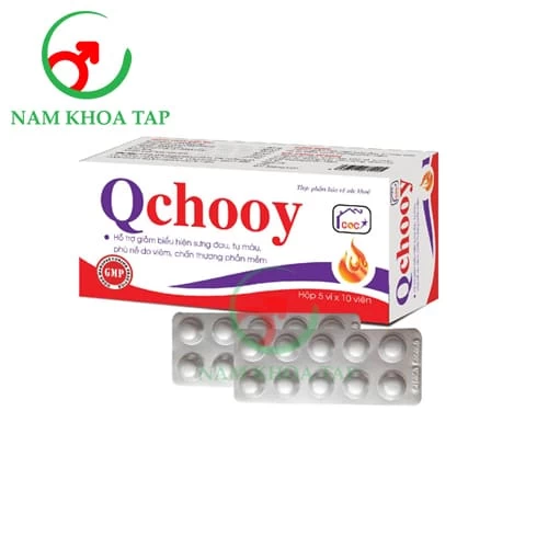 Qchooy - Viên uống hỗ trợ giảm sưng đau và phù nề