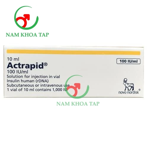 Actrapid 100IU/ml Novo Nordisk - Điều trị bệnh đái tháo đường