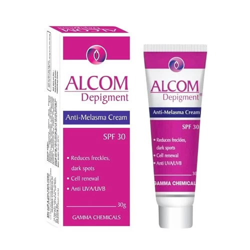 Alcom Depigment Spf 30g Gamma - Làm mờ và mất hẳn các vết nám da