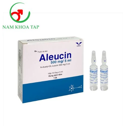 Aleucin 500mg/5ml Bidiphar - Hỗ trợ điều trị các trường hợp đau đầu chóng mặt