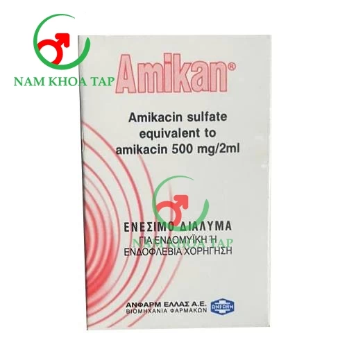 Amikan 500mg/2ml Anfarm - Dùng để điều trị nhiễm khuẩn nặng