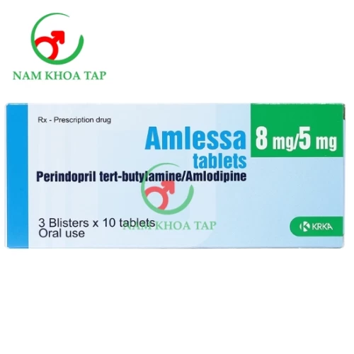 Amlessa 8mg/5mg Tablets Krka - Thuốc điều trị tăng huyết áp vô căn