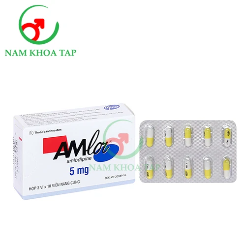 Amlor 5mg Pfizer - Thuốc điều trị tăng huyết áp hiệu quả của Mỹ