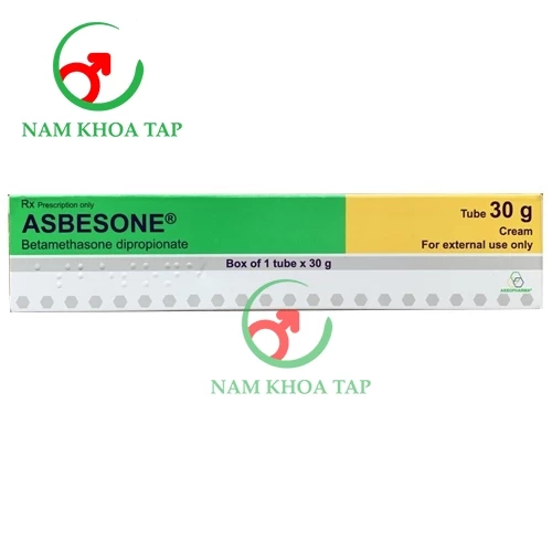 Asbesone 30g Replek - Chống viêm mạnh, có khả năng ức chế miễn dịch và chống dị ứng