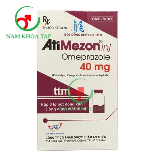 Atimezon inj 40mg An Thiên - Điều trị viêm loét da dạy tá tràng hiệu quả