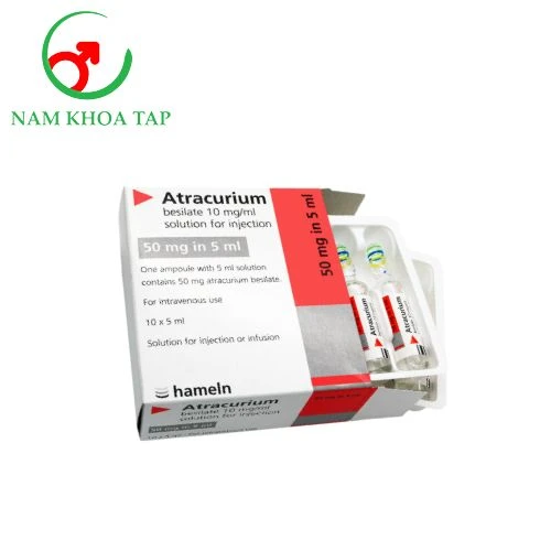 Atracurium-Hameln 10mg/ml (2,5ml) Siegfried Hameln GmbH - Thuốc hỗ trợ gây mê toàn thân