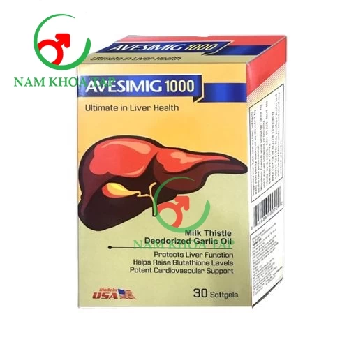Avesimig 1000 Invapharm - Giúp tăng cường chức năng gan hiệu quả