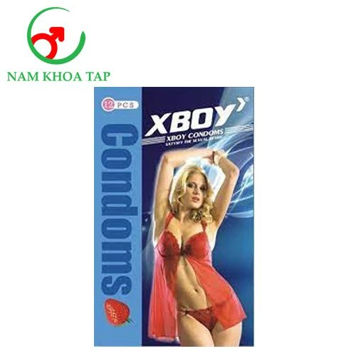 Xboy - Bao cao su trơn mỏng hộp 12 cái tránh thai hiệu quả