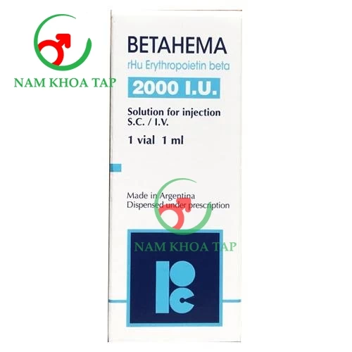 Betahema 2000IU Laboratorio Pablo Cassara - Điều trị thiếu máu liên quan đến bệnh nhân suy thận mãn