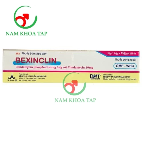 Bexinclin 15g Hataphar - Chỉ định để điều trị tình trạng mụn trứng cá