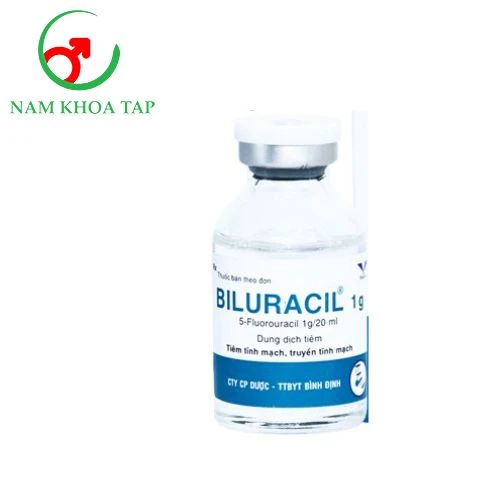 Biluracil 1g Bidiphar - Làm thuyên giảm các bệnh carcinom đại tràng, trực tràng, vú và dạ dày