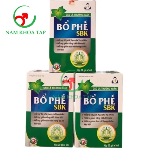 Bổ phế SBK Vinphaco - Giảm tăng tiết dịch đờm dãi