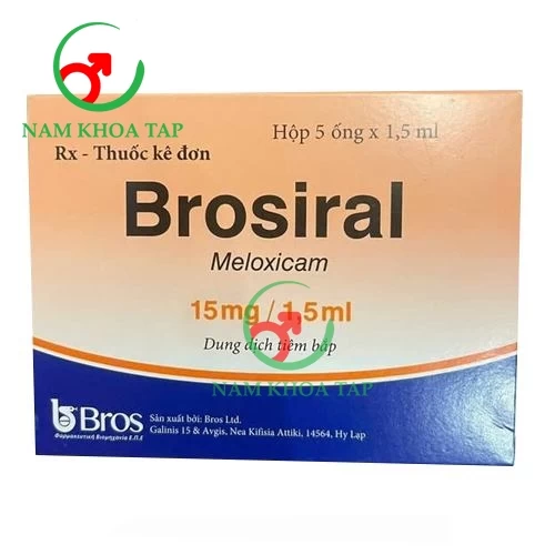 Brosiral - Meloxicam 15mg/1,5ml Bros Ltd