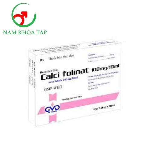 Calci folinat 100mg/10ml MD Pharco - Trung hòa các độc tính do dùng methotrexate liều cao