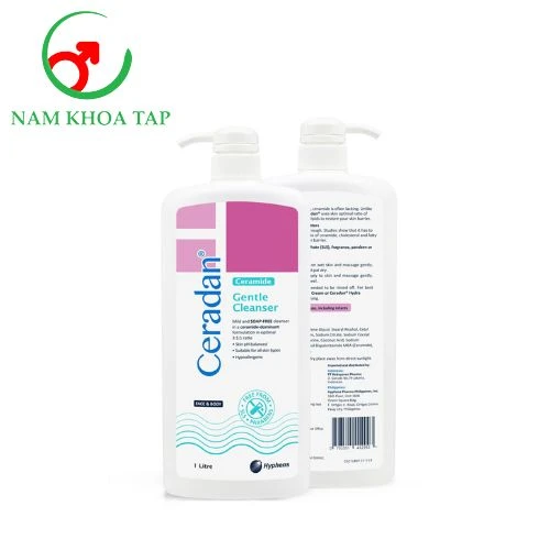 Ceradan Gentle Cleanser 500ml Toshiki - Làm sạch dùng để rửa mặt và toàn thân 