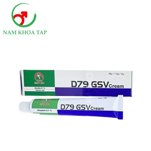 D79 GVS Cream 15g - Điều trị giảm mụn đầu đen, mụn trứng cá