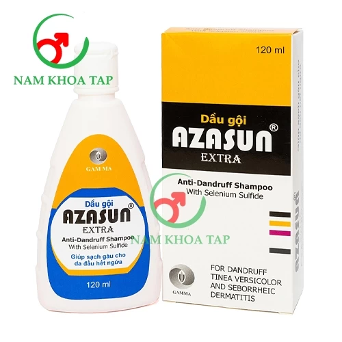 Dầu gội Azasun Extra 120ml - Ngăn ngừa các yếu tố tạo nên vảy gàu