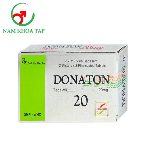 Donaton 20 - Thuốc điều trị rối loạn cương cương của Đông Nam Pharma