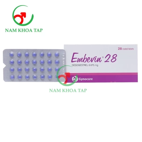 Embevin 28 - Thuốc tránh thai hàng ngày cho phụ nữ