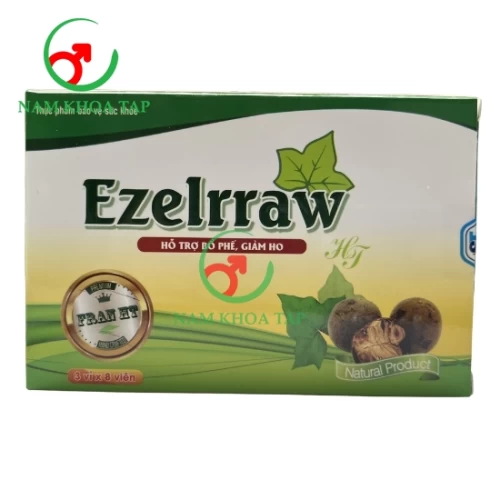 Ezelrraw HT - Viên ngậm giảm ho, đau rát họng hiệu quả