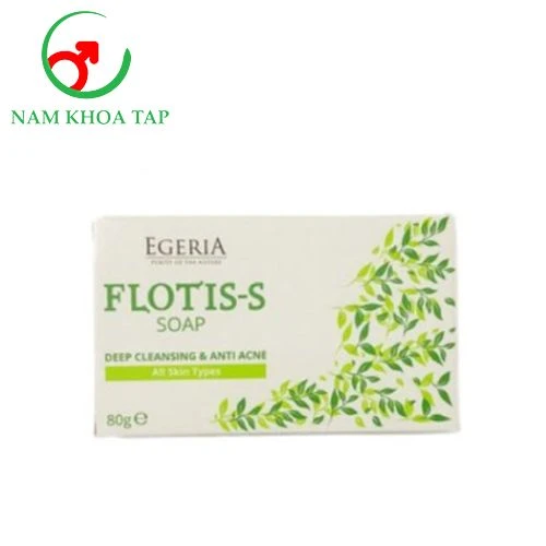 Flotis-S Soap 80g Egeria - Loại bỏ dầu thừa trên cơ thể và kháng khuẩn cho da