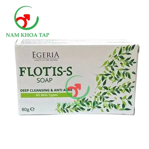 Flotis-S Soap 80g Egeria - Loại bỏ dầu thừa trên cơ thể và kháng khuẩn cho da