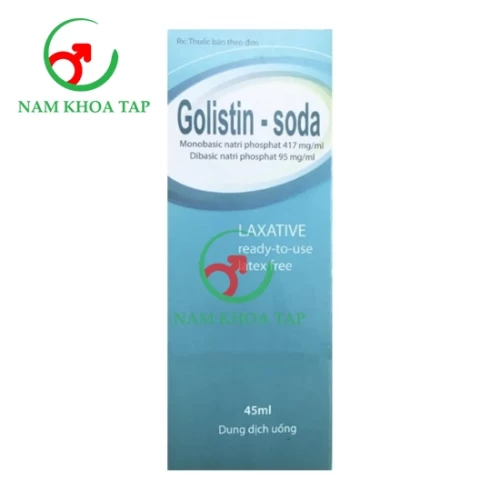 Golistin Soda 45ml CPC1HN - Hỗ trợ giảm các triệu chứng táo bón