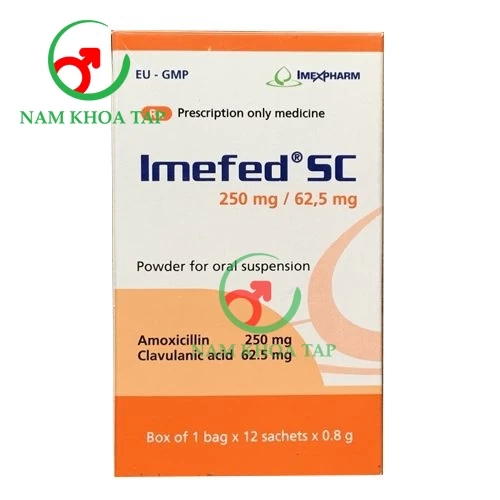 Imefed SC 250mg/62,5mg Imexpharm - Thuốc chống nhiễm khuẩn