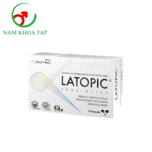 Latopic Probiotics (30 viên) Biomedico - Viên uống hỗ trợ điều trị dị ứng thực phẩm
