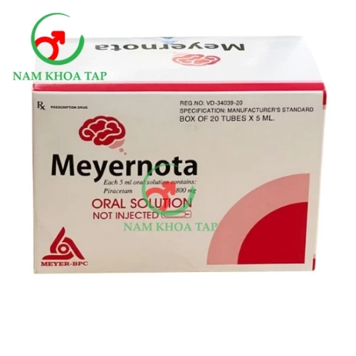 Meyernota 800mg/5ml Meyer - Tăng cường khả năng nhận thức, học tập và ghi nhớ