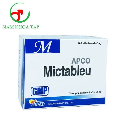Mictableu Apco ASIA Pharmaceutical - Hỗ trợ điều trị viêm đường tiết niệu không biến chứng
