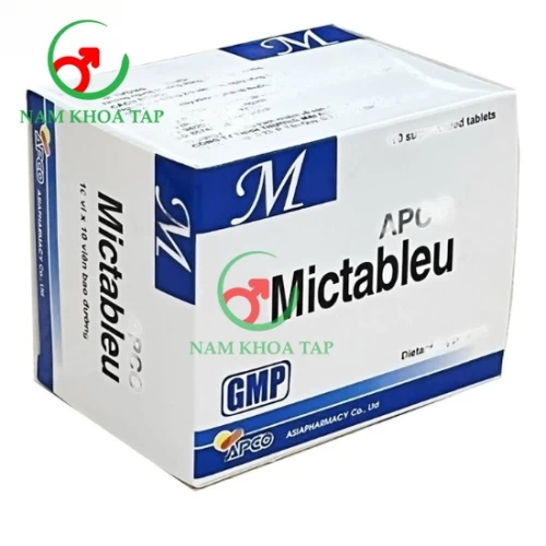 Mictableu Apco ASIA Pharmaceutical - Hỗ trợ điều trị viêm đường tiết niệu không biến chứng