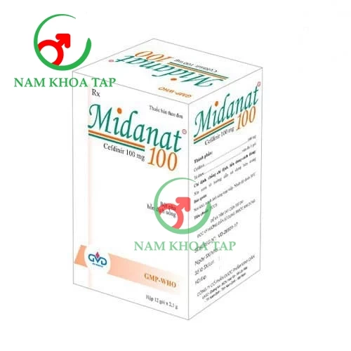 Midanat 100 - Cefdinir 100 mg MD Pharco