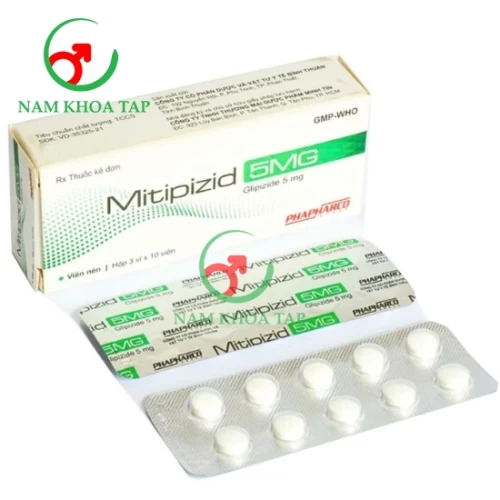 Mitipizid 5mg - Glipizid 5mg Bình Thuận
