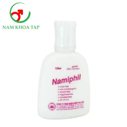 Namiphil 125ml Hoa Sen - Sữa rửa mặt lành tính chống rôm sẩy