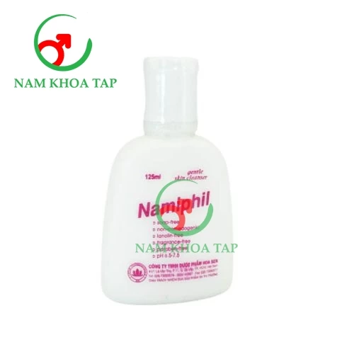 Namiphil 125ml Hoa Sen - Sữa rửa mặt lành tính chống rôm sẩy