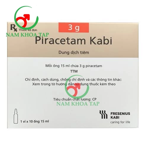 Piracetam Kabi 3g/15ml - Thuốc điều trị chóng mặt hiệu quả