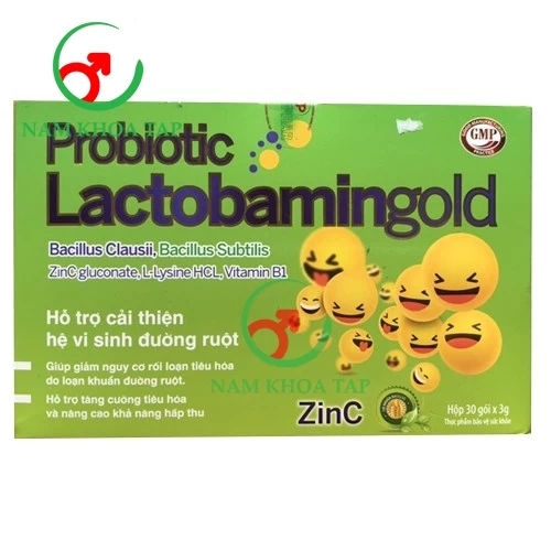 Probiotic Lactobamingold Tradiphar - Giúp giảm rối loạn tiêu hóa