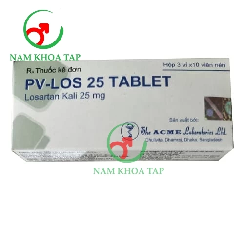 PV-Los 25 Tablet - Losartan kali 25mg The Acme Laboratories
