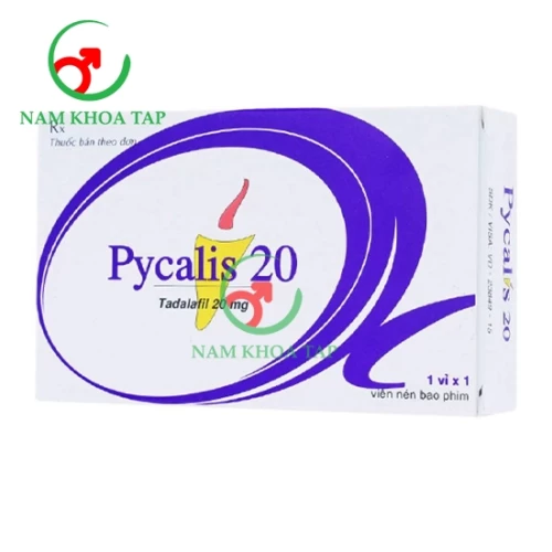 Pycalis 20mg Pymepharco - Thuốc điều trị rối loạn cương dương và xuất tinh