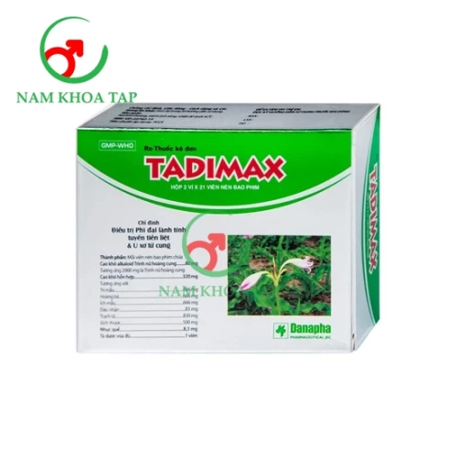 Tadimax Danapha - Thuốc hỗ trợ điều trị u xơ tiền liệt tuyến