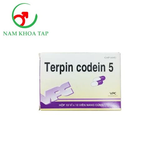 Terpin codein 5 VPC - Trị ho, long đờm hiệu quả