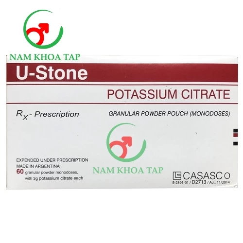U-stone Laboratorios Casasco S.A.I.C - Phòng ngừa và điều trị hiệu quả sỏi calci, sỏi urat và sỏi hỗn hợp ở thận