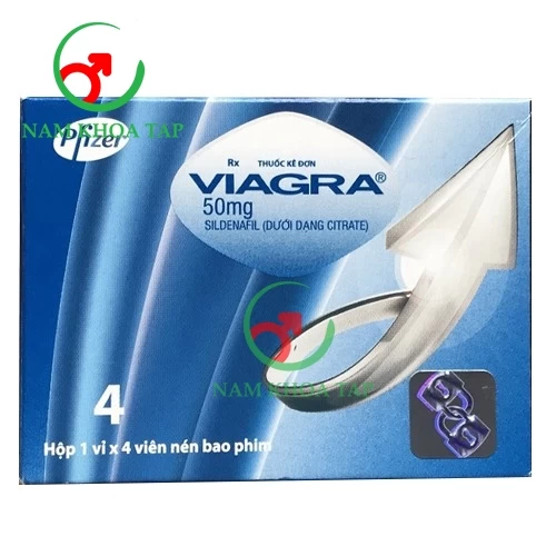 Viagra 50mg - Thuốc điều trị rối loạn cương dương hiệu quả