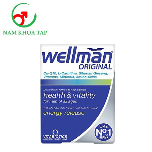 Wellman Original - Bổ sung vitamin tăng cường sinh lực cho nam giới