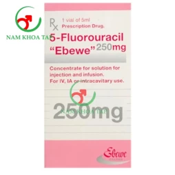 5-Fluorouracil “Ebewe” 500mg/10ml Ebewe Pharma - Dung dịch đậm đặc để pha dung dịch tiêm và tiêm truyền