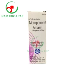 Meropenem Anfarm 1g - Điều trị nhiễm trùng cho người lớn và trẻ em